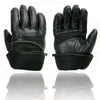 Milwaukee Leather MG7551 Men's Black Cowhide Leather Gauntlet Motorcycle Hand Gloves W/ i-Touch Screen and Waterproof