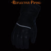 Milwaukee Leather MG7551 Men's Black Cowhide Leather Gauntlet Motorcycle Hand Gloves W/ i-Touch Screen and Waterproof