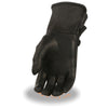 Milwaukee Leather MG7725 Women's Black Leather Gauntlet Motorcycle Hand Gloves W/ ‘Wrist Strap Closure and Lightly Lined’