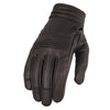 Milwaukee Leather MG7735 Women's 'Flex Knuckles' Black Premium Leather Gloves with Gel Palms