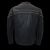Milwaukee Leather ML1408 Men's Black 'Savage' Sporty Crossover Leather Jacket