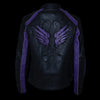 Milwaukee Leather X1952 Women's Black and Purple Embroidered and Stud Design Jacket