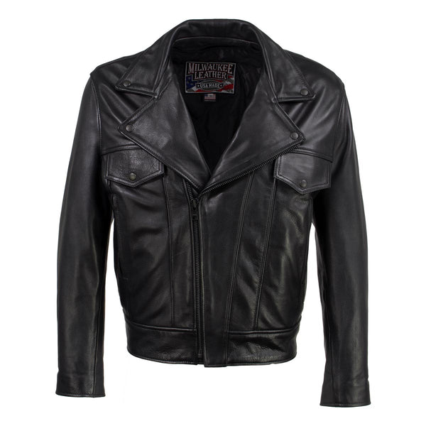 Milwaukee Leather USA MADE MLJKM5008 Men's Black 'Revolve