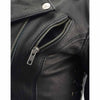 Milwaukee Leather MLL2525 Women's Black Leather Lightweight Lace to Lace Jacket