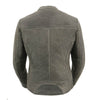 Milwaukee Leather MLL2550 Women's ‘Scooter ‘Distressed Grey Leather Motorcycle Riding Vented Jacket