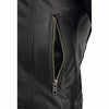 Milwaukee Leather MLL2551 Women's Scooter Black Leather Vented Lightweight Triple Stitch Motorcycle Jacket