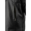 Milwaukee Leather MLM1500 Men's Crossover Black Leather Scooter Jacket with Reflective Skulls