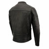 Milwaukee Leather MLM1502 Men's Black 'Cool-Tec' Vented Leather Scooter Jacket