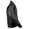 Milwaukee Leather MLM1515 Men's Black 'Triple Stitched' Beltless Motorcycle Leather Jacket