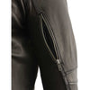 Milwaukee Leather MLM1516 Black Real Leather Motorcycle Jacket for Men – James Brando Style Biker Jacket