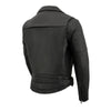 Milwaukee Leather MLM1570 Men’s Black Premium Naked Cowhide Leather Utility Pocket Motorcycle Jacket