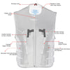 Milwaukee Leather MLM3500 Men's 'Basher' Bullet Proof Style SWAT Leather Vest w/ Single Panel Back for Patches