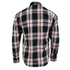 NexGen MNG11625 Men's Black and White with Red Long Sleeve Cotton Flannel Shirt