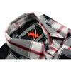 NexGen MNG11625 Men's Black and White with Red Long Sleeve Cotton Flannel Shirt