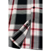 NexGen MNG11625 Men's Black and White with Red Long Sleeve Cotton Flannel Shirt