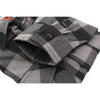 NexGen MNG11630 Men's Black and Grey Long Sleeve Cotton Flannel Shirt