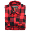 NexGen MNG11631 Men's Black and Red Long Sleeve Cotton Flannel Shirt