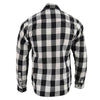 NexGen MNG11633 Men's Black and White Long Sleeve Cotton Flannel Shirt