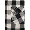 NexGen MNG11633 Men's Black and White Long Sleeve Cotton Flannel Shirt