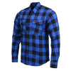 NexGen MNG11634 Men's Black and Blue Long Sleeve Cotton Flannel Shirt