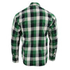 NexGen MNG11636 Men's Green and White Long Sleeve Cotton Flannel Shirt