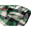 NexGen MNG11636 Men's Green and White Long Sleeve Cotton Flannel Shirt