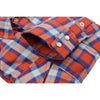 Milwaukee Leather MNG11638 Men's Red and Blue with White Long Sleeve Cotton Flannel Shirt