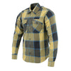 NexGen MNG11639 Men's Beige with Black and Blue Long Sleeve Cotton Flannel Shirt