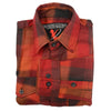 NexGen MNG11641 Men's Orange with Red and Black Long Sleeve Cotton Flannel Shirt