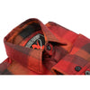 NexGen MNG11641 Men's Orange with Red and Black Long Sleeve Cotton Flannel Shirt