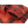 NexGen MNG11641 Men's Orange with Red and Black Long Sleeve Cotton Flannel Shirt