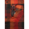 NexGen MNG11641 Men's Orange with Red and Black Long Sleeve Cotton Flannel Shirt