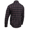 Milwaukee Leather MNG11651 Men's Black and Red Long Sleeve Cotton Flannel Shirt