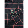 Milwaukee Leather MNG11651 Men's Black and Red Long Sleeve Cotton Flannel Shirt