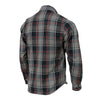 Milwaukee Leather MNG11658 Men's Black and Grey with Red Long Sleeve Cotton Flannel Shirt