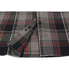 Milwaukee Leather MNG11658 Men's Black and Grey with Red Long Sleeve Cotton Flannel Shirt