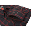 Milwaukee Leather MNG11665 Men's Black and Red Long Sleeve Cotton Flannel Shirt