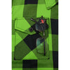 NexGen MNG21606 Women's Casual Lime Green and Black Long Sleeve Cotton Casual Flannel Shirt