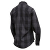 NexGen MNG21608 Women's Casual Dark Gray and Black Long Sleeve Cotton Casual Flannel Shirt