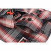 Milwaukee Leather MNG21613 Women's Black and Red with White Long Sleeve Cotton Flannel Shirt