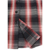 Milwaukee Leather MNG21613 Women's Black and Red with White Long Sleeve Cotton Flannel Shirt