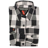 NexGen MNG21633 Women's Black and White Long Sleeve Cotton Flannel Shirt