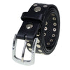 Milwaukee Leather MP7100 Men's Studded Black Genuine Leather Belt for Biker with Buckle - 1.5 inches Wide