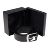 Milwaukee Leather MP7114 Men's Light Black Genuine Leather Belt with Interchangeable Buckle - 1.5 inches Wide