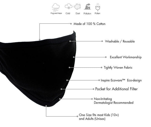 Milwaukee Leather MP7924FM 'Solid Black' 100 % Cotton