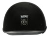 Milwaukee Helmets MPH9711DOT Dot Approved 'Bare Bones' Glossy Black Half Motorcycle Helmet for Men and Women Biker