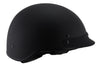 Milwaukee Performance Helmets MPH9720DOT Dot Approved 'Momentum' Matte Black Half Motorcycle Helmet for Men and Women Biker w/ Drop Down Tinted Visor