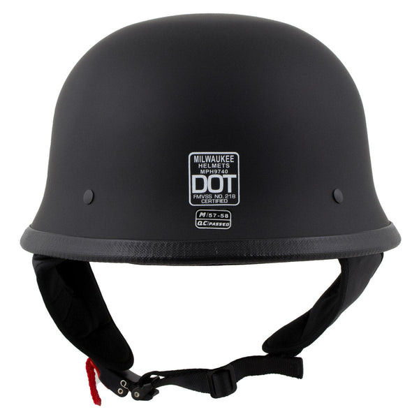 MPH9740DOT Dot Approved German Style 'Motorrad' Matte Black