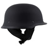 Milwaukee Helmets MPH9740DOT Dot Approved German Style 'Motorrad' Matte Black Advanced Half Motorcycle Helmet for Men and Women Biker