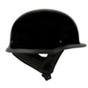 Milwaukee Helmets MPH9741DOT Dot Approved German Style 'Motorrad' Gloss Black Advanced Half Motorcycle Helmet for Men and Women Biker